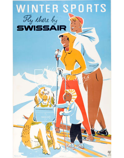 WINTER SPORTS - SWISSAIR (Print)