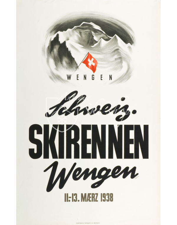WENGEN 1938 : SKIRENNEN WENGEN 1938 : SKIRENNEN