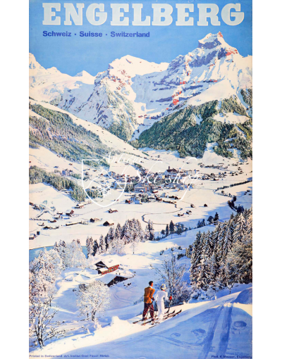 ENGELBERG : MOUNTAINS & VILLAGE (Print)