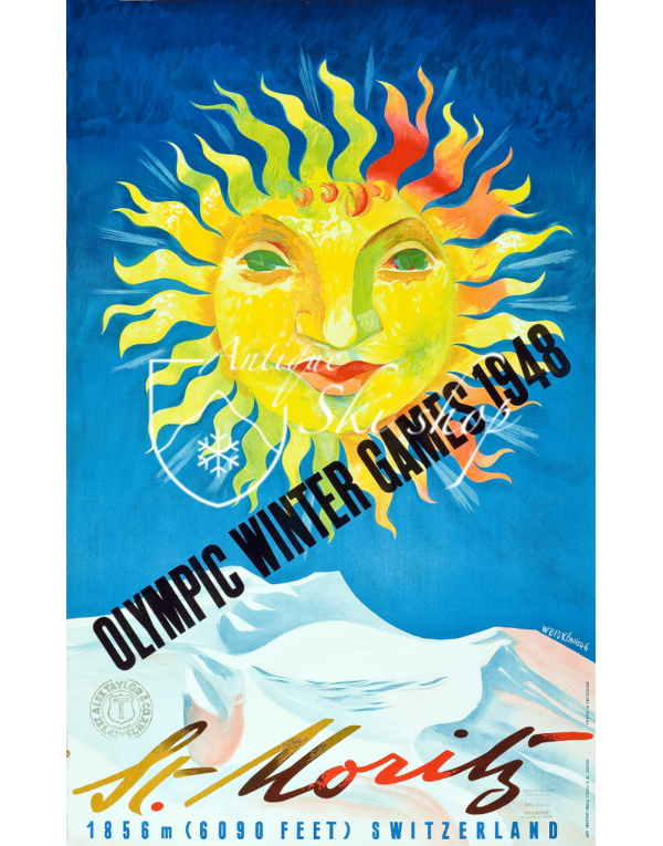 ST. MORITZ WINTER OLYMPICS 1948 (Print) ST. MORITZ WINTER OLYMPICS 1948 (Print)