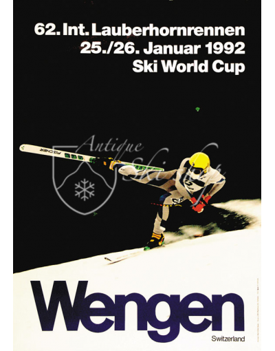 LAUBERHORNRENNEN WENGEN 1992 (SOLD - PRINT AVAILABLE)