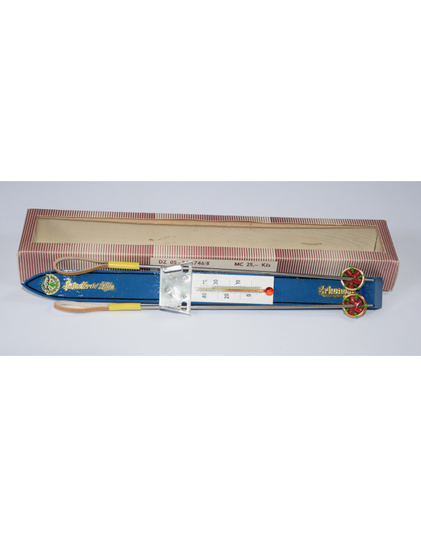 NOS - Antique Ski & Pole Thermometer NOS - Antique Ski & Pole Thermometer