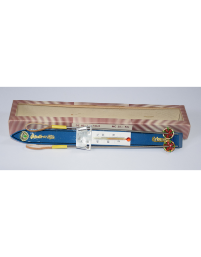 NOS - Antique Ski & Pole Thermometer