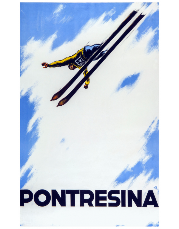 PONTRESINA (Ski Flyer) Print PONTRESINA (Ski Flyer) Print