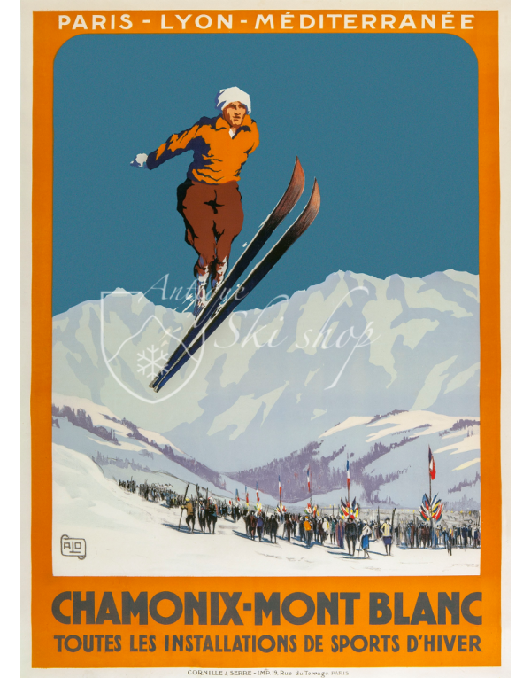 CHAMONIX MONT BLANC "SKI JUMP" (Print available) CHAMONIX MONT BLANC "SKI JUMP" (Print available)