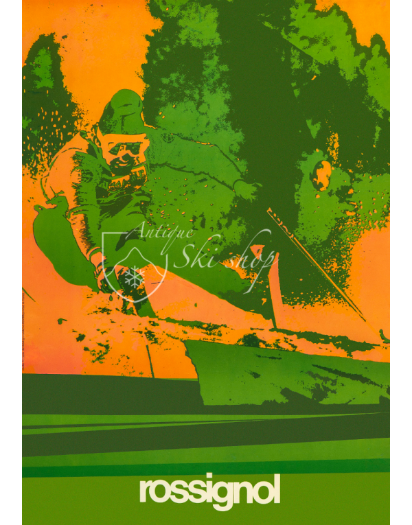 Vintage Ski Poster : ROSSIGNOL Vintage Ski Poster : ROSSIGNOL