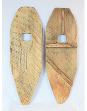 Antique handmade Indian Snowshoes / Raquettes a neige Vintage / Vintage Schneeschuhe