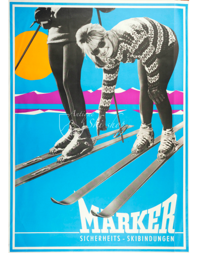 Vintage Ski Poster : MARKER SKI BINDINGS