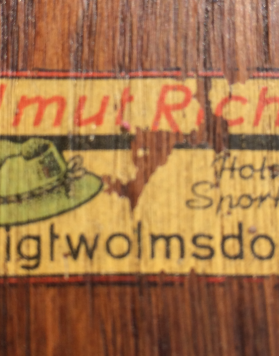 Antique Children's Skis & Poles (Unrestored)