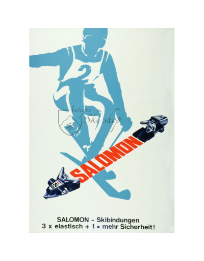 Vintage Ski Poster : Salomon  Bindings
