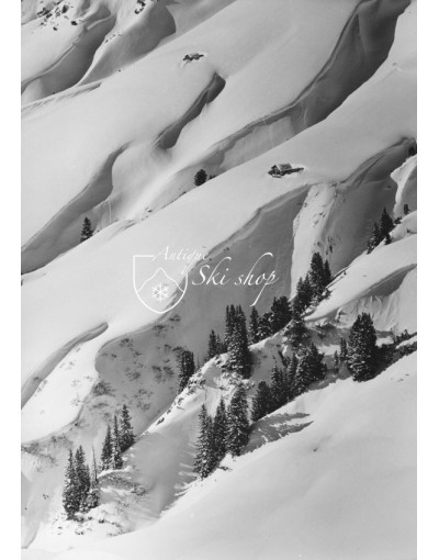 Vintage Mountain Photo - Farm House in Arlberg