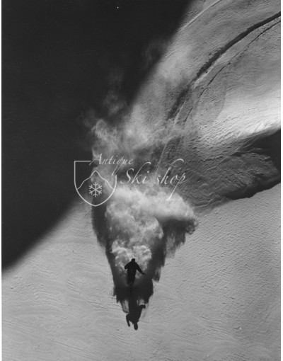 Vintage Ski Photo - Powder 2