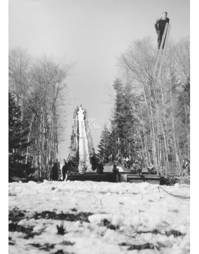 Vintage Ski Photo - Ski Jumping