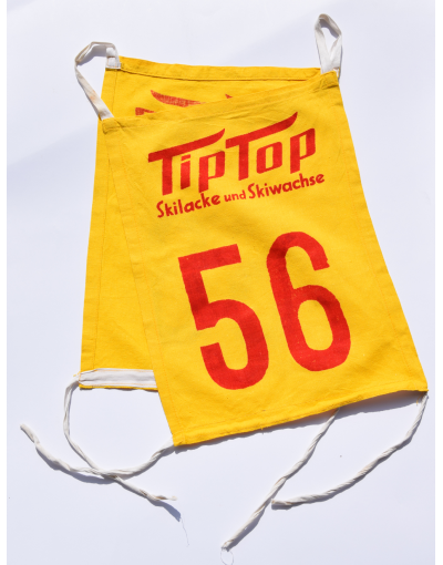 Vintage ski race bibs