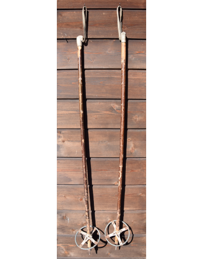 Vintage Hickory Ski Poles