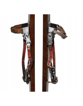 Vintage Swiss A. ETTINGER "EDELWEISS" Skis