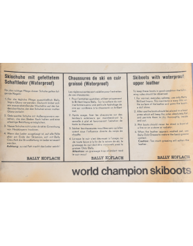 Vintage Bally-Koflach "Olympia" ski boots