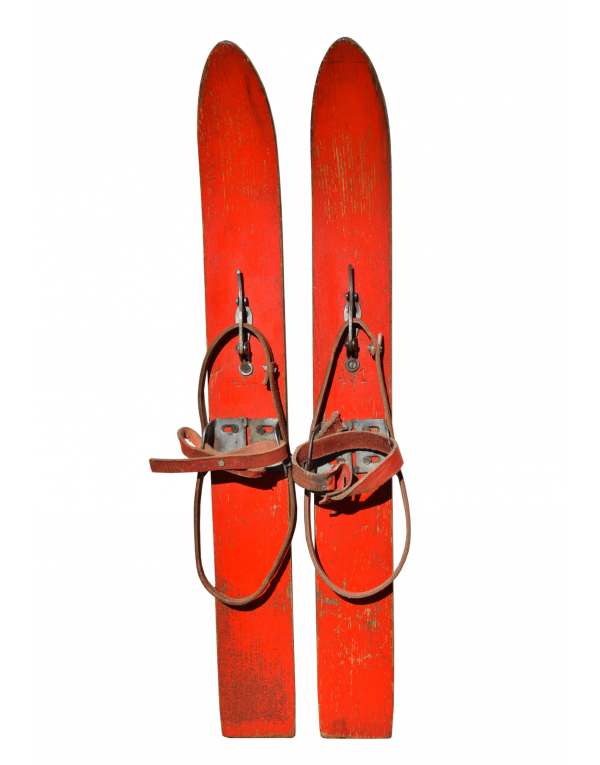 Vintage children "First Skis"