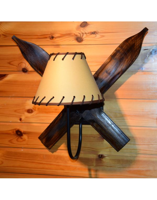 Vintage Ski Sconce - Wall Lamp / Applique Ski / Ski Wandleuchte Vintage Ski Sconce - Wall Lamp / Applique Ski / Ski Wandleuchte