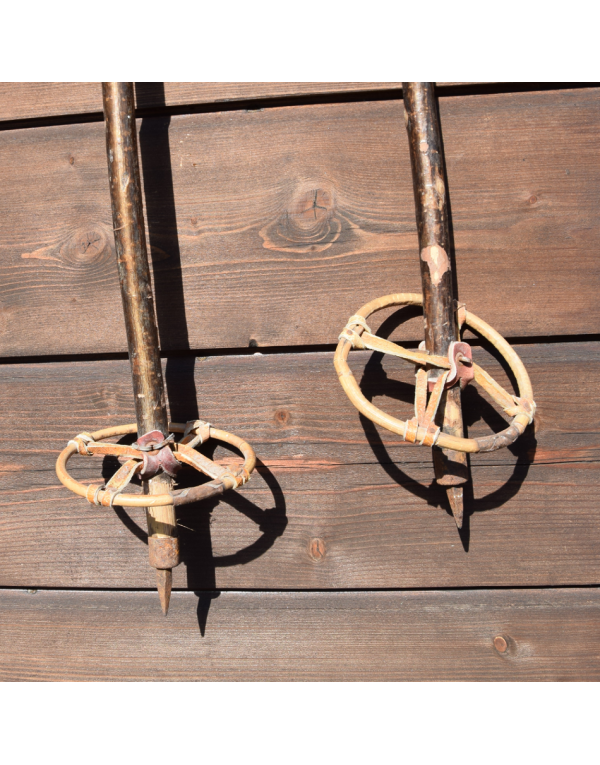 Vintage Hickory Ski Poles Vintage Hickory Ski Poles