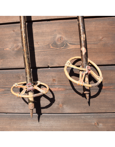 Vintage Hickory Ski Poles