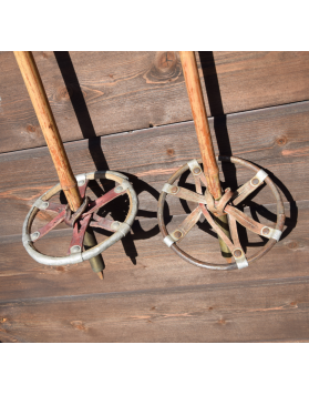 1940's Vintage Bamboo Ski Poles