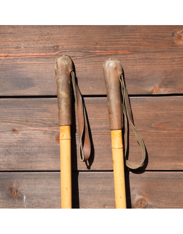 1940's Antique Bamboo Ski Poles 1940's Antique Bamboo Ski Poles