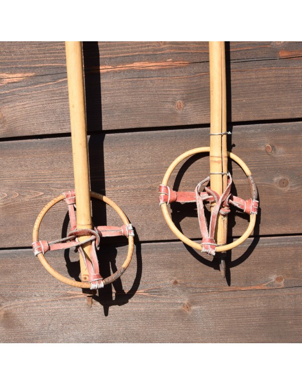 Vintage Bamboo Ski Poles Vintage Bamboo Ski Poles