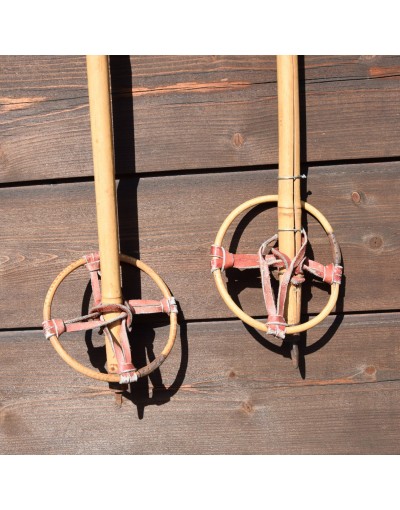 Vintage Bamboo Ski Poles