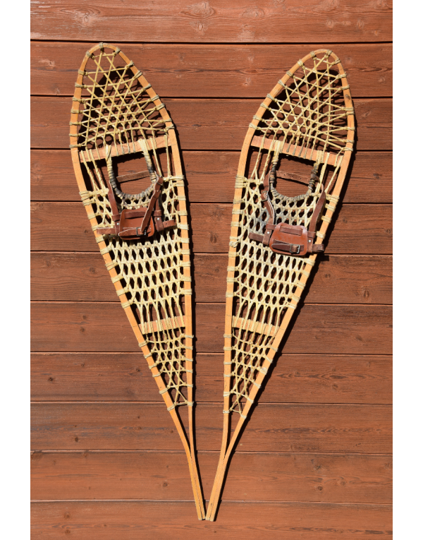 Antique Canadian "Pickerel" snowshoes Antique Canadian "Pickerel" snowshoes