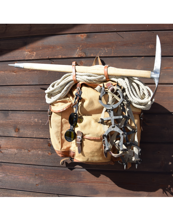 Vintage Swiss Mountaineering Rucksack & Climbing Gear Vintage Swiss Mountaineering Rucksack & Climbing Gear