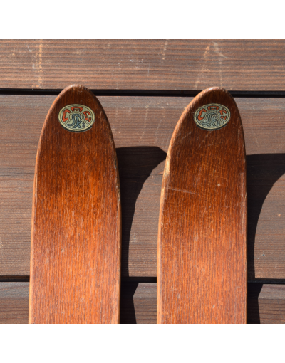 Vintage Children Skis & Poles