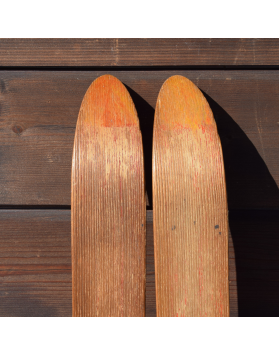 Vintage Children Skis & Poles