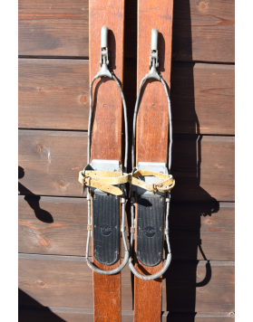 Vintage Children Skis & Poles