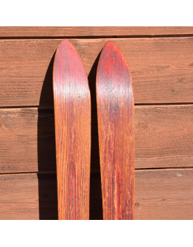 Vintage Children Skis & Poles