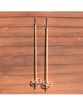 Vintage Children Skis & Poles