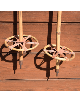 Vintage Children Skis & Poles