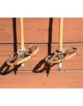 Vintage Bamboo Ski Poles