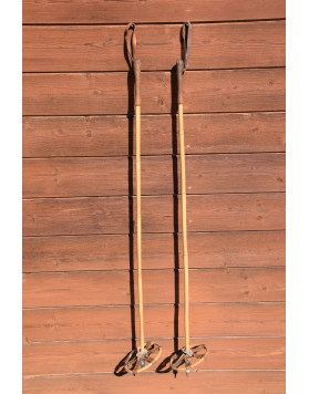 Vintage Bamboo Ski Poles