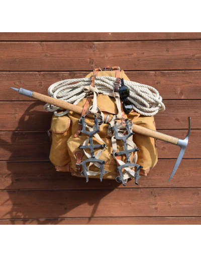 Vintage Swiss Mountaineering Rucksack & Climbing Gear