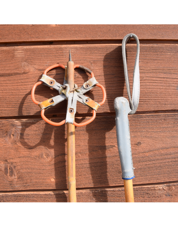 1950's Vintage Bamboo Ski Poles 1950's Vintage Bamboo Ski Poles