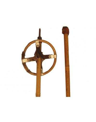 Antique ski poles