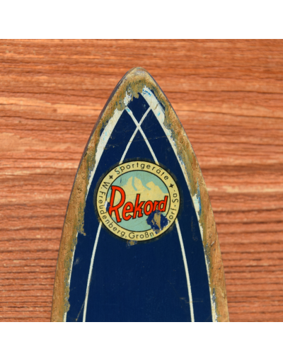 Vintage "REKORD" Children Skis & Poles
