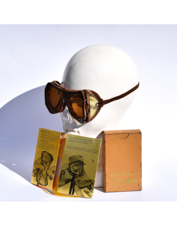Antique Swiss "MEISS" Ski Goggles Antique Swiss "MEISS" Ski Goggles
