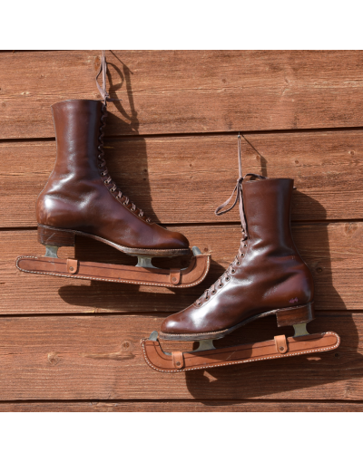 ANTIQUE 1930'S - 40'S WOMAN'S BALLY ICE SKATES
