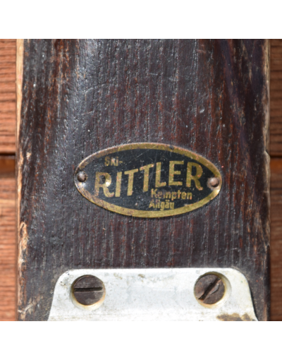 1940's Vintage "Rittler" wooden skis