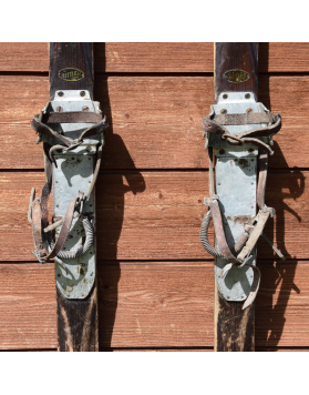 1940's Vintage "Rittler" wooden skis