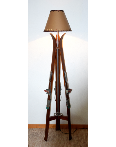 Antique Ski Floor Lamp / Lampadaire Ski / Ski Stehleuchte