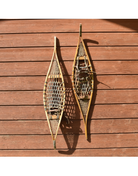 Antique "OJIBWE"" Snowshoes