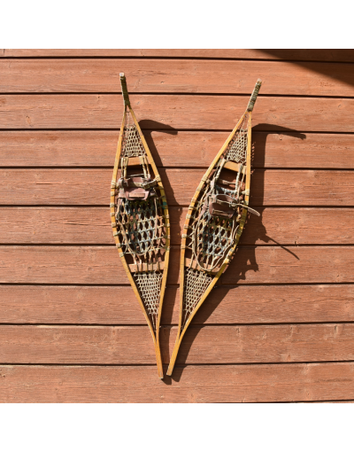 Antique "OJIBWE"" Snowshoes